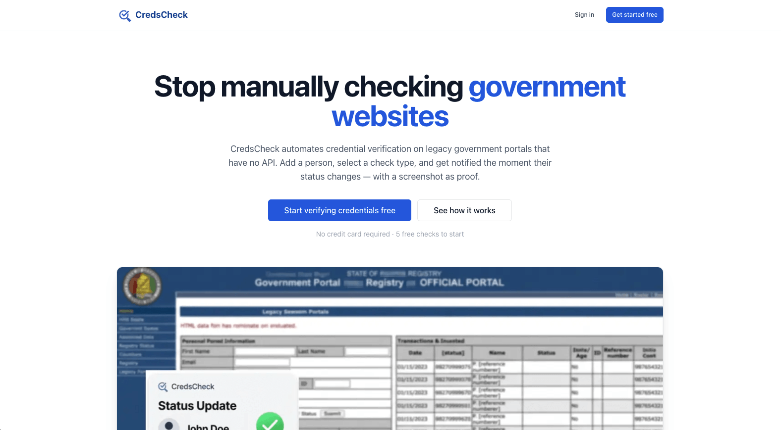 CredsCheck screenshot